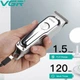Машинка для стрижки волос VGR V-071 беспроводной триммер для бороды усов и модельной стрижки головы с USB зарядкой и 3 насадками - изображение 7