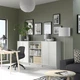 Комод комбінований відкриті полиці/двері 240х106 см BILLY/OXBERG IKEA 194.835.88 білий - зображення 2
