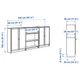 Комод комбінований відкриті полиці/двері 240х106 см BILLY/OXBERG IKEA 194.835.88 білий - зображення 4