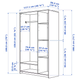 Шафа BRIMNES 117 см IKEA 706.028.04 - зображення 5
