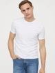 Футболка H&M 0624684_01 S Белая (LD2000000560298) - изображение 1