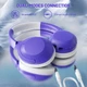 Геймерська бездротова (Bluetooth + 3,5mm) гарнітура Attack Shark G300 (вага 210 гр) Purple/Фіолетові (G300P) - изображение 2