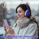 Геймерська бездротова (Bluetooth + 3,5mm) гарнітура Attack Shark G300 (вага 210 гр) Purple/Фіолетові (G300P) - изображение 7