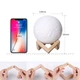 Настольный 3D светильник ночник Луна Moon Lamp 12 см с пультом 16 RGB цветов (AS-172031) - изображение 4