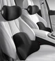 Комплект подушок автомобільних для попереку та голови з ефектом пам'яті Чорна (ПГА-1014) - зображення 1