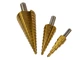 Набір східчастих свердлів 3 шт 4-12 4-20 4-32 Geko G38502 - зображення 4