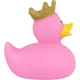 Стильная тематическая резиновая уточка FunnyDucks "Розовая в короне" L1926 - изображение 5