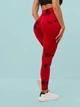 Лосины Мраморные с пуш ап push up для зала Красные M (L7004141) - изображение 8