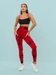 Лосины Мраморные с пуш ап push up для зала Красные M (L7004141) - изображение 11
