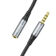 Аудиокабель удлинитель HOCO UPA20 3.5 audio extension cable male to female 1м Grey (6931474762153) - изображение 4