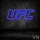 Неоновая вывеска "UFC" 30х13 см - изображение 1