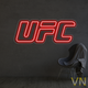 Неоновая вывеска "UFC" 30х13 см - изображение 2