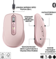 Мышь Logitech MX Anywhere 3S Bluetooth Rose (910-006931) - изображение 6