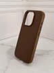 Чехол противоударный кожаный OEM Leather Case with MagSafe для iPhone 15 Pro Max Taupe - изображение 2