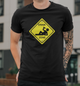 Мужская футболка B&C Collection с принтом DrinkZone, L Черный - изображение 1