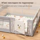 Детский манеж Lumpurini Tindario L с пластиковой дверью и мешочком для игрушек (NEW01150) - изображение 3