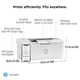Принтер лазерный HP LaserJet M110we c Wi-Fi (7MD66E) - изображение 7