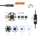Эндоскоп 7 мм 2 м 3 in 1 Инспекционная камера 3 в 1, бороскоп Type-C, Micro USB и USB водонепроницаемый IP67 Мягкий кабель - изображение 10
