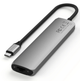 Многопортовой адаптер Satechi 7-in-1 USB-C Slim Multiport Adapter 4K with Ethernet Space Grey (ST-P7SM) - изображение 2