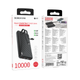 Зовнішній акумулятор BOROFONE BJ57 Graceful 22.5W+PD20W fully compatible power bank with cable (10000mAh) Black (6941991111846) - зображення 6