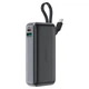 Зовнішній акумулятор ACEFAST M7 PD30W power bank with cable 10000mAh, Black - зображення 1