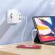 Сетевое зарядное устройство HOCO C115A Header PD65W GaN three-port(2C1A) charger White (6931474798312) - изображение 7