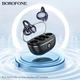 Бездротові навушники BOROFONE FQ5 Spirit clip-on true wireless BT headset Black (6941991117176) - изображение 5