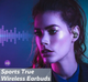 Вакуумные bluetooth наушники Ture для спорта черные - изображение 7