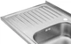 Кухонна мийка KRONER (KRP) Satin-5080R D0.8T180 - зображення 4