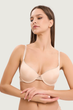 Бюстгальтер push-up с кружевом бежевый Leilieve 4100 65B - изображение 1
