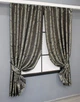 Комплект кооротких штор VR-Textil Жакард Magic № 1611ш Графітовий з бежевий 145х170 см 2 шт (35-0245) - зображення 2