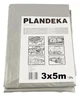 Тент-брезент 110 г/м² | 3×5 м Wimar PLANDEKA защитный серый - изображение 1