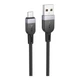 Кабель синхронизации Hoco X109 Silicone USB to МicroUSB 2.4A 3 м Black (35928_3605834) - изображение 2