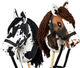 Duży koń na kiju Hobby Horse Skippi z kantarem i wodzami Caro - srokaty (5906361450094) - obraz 14