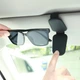 Автомобильный держатель для очков на солнцезащитный козырек Магнитный Черный (40037) - изображение 3