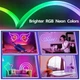 Світлодіодна неонова USB-стрічка з керуванням від телефона SFK-11 Bluetooth RGB 5 м - зображення 8