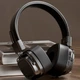 Навушники BauTech Bluetooth вінтажні бездротові Чорний (1015-617-00) - зображення 1