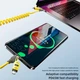Кабель для передачи данных 4-в-1 BauTech с пружинным удлинителем 65 Вт USB-A + Type-C на Type-C + Lightning 1,5 м Желтый (1015-286-00) - изображение 5