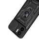 Протиударний чохол Armor Ring + захиcт камери для Xiaomi Redmi A1 та Redmi A2 Simon case чорний - изображение 9