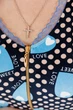 Халат женский велюровый на молнии с кружевами Bonita 60 Голубые сердечки (141БС60) - изображение 6