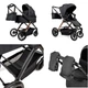 Універсальна коляска 2в1 Ninos Estrella Beige Black - изображение 10