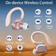 Вакуумные bluetooth наушники Ture TWS для спорта Розовые - изображение 10