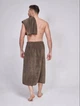 Набор для сауны Полотенце юбка микрофибра 85х150 Кофейный (Д-novo-m-sauna-0018) - изображение 5
