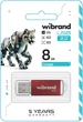 Флеш пам'ять USB 8 GB Wibrand Cougar USB 2.0 червоний - зображення 2