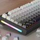 Бездротова механічна клавіатура Attack SHARK M87 (87 клавіш, BT5.0, 2.4 ГГц, USB Type-C, RGB, Grey Gradien) - зображення 2