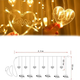 Гірлянда штора 2,5х0,8 м, на 128 LED, 220V "LOVE" Різнокольоровий (L) - изображение 4