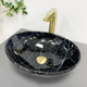 Умывальник (раковина) VBI PARMA BLACK STONE GLOSSY накладной - изображение 1