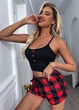 Жіноча піжама з майки-топу та шортиків Good Style (1715-46-02) Чорний L No Brand (46) - зображення 1