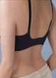 Формированный женский бесшовный бюстгальтер в рубчик Extra Comfort (1716-85-02) Черный 85В No Brand - изображение 7