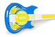 Zestaw do zabawy EcoToys gitara elektryczna + mikrofon + statyw mp3 niebieska HC342076 (5905817002825) - obraz 5